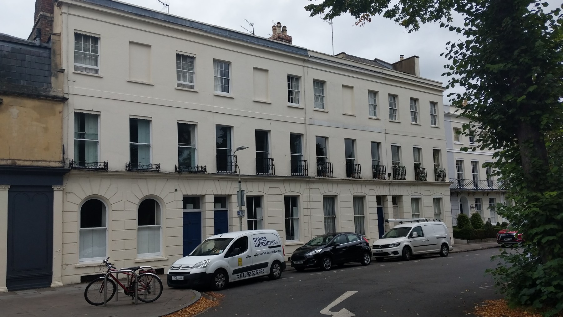 Regency business premises on Montpellier Spa Road, Cheltenham