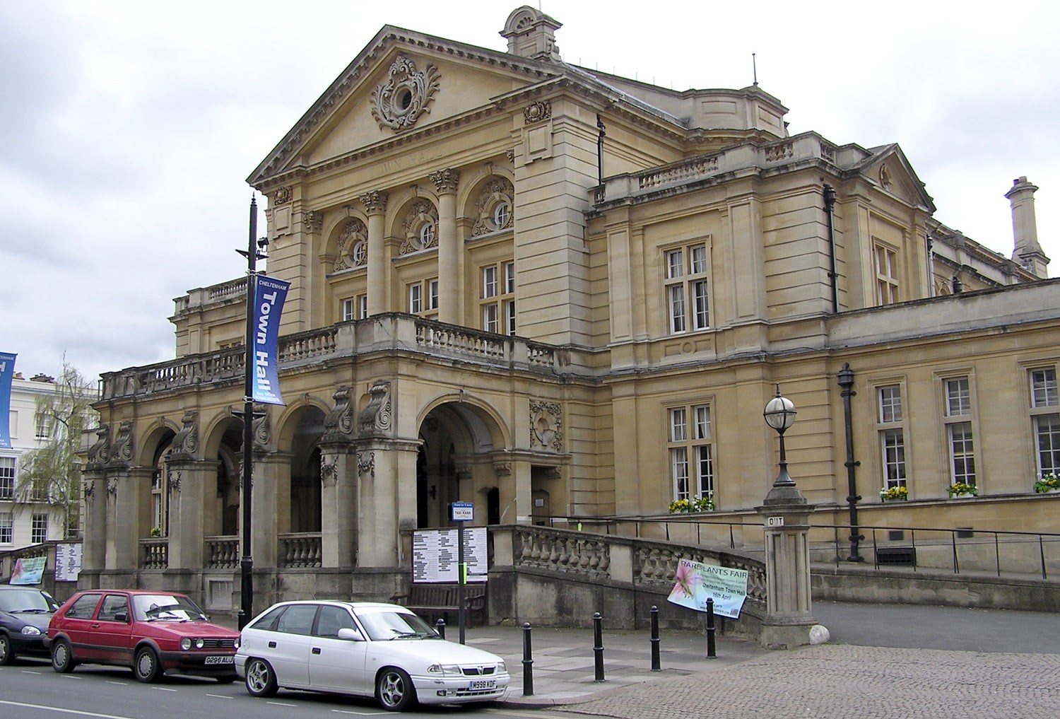 The frontage of Cheltenham Town Hall